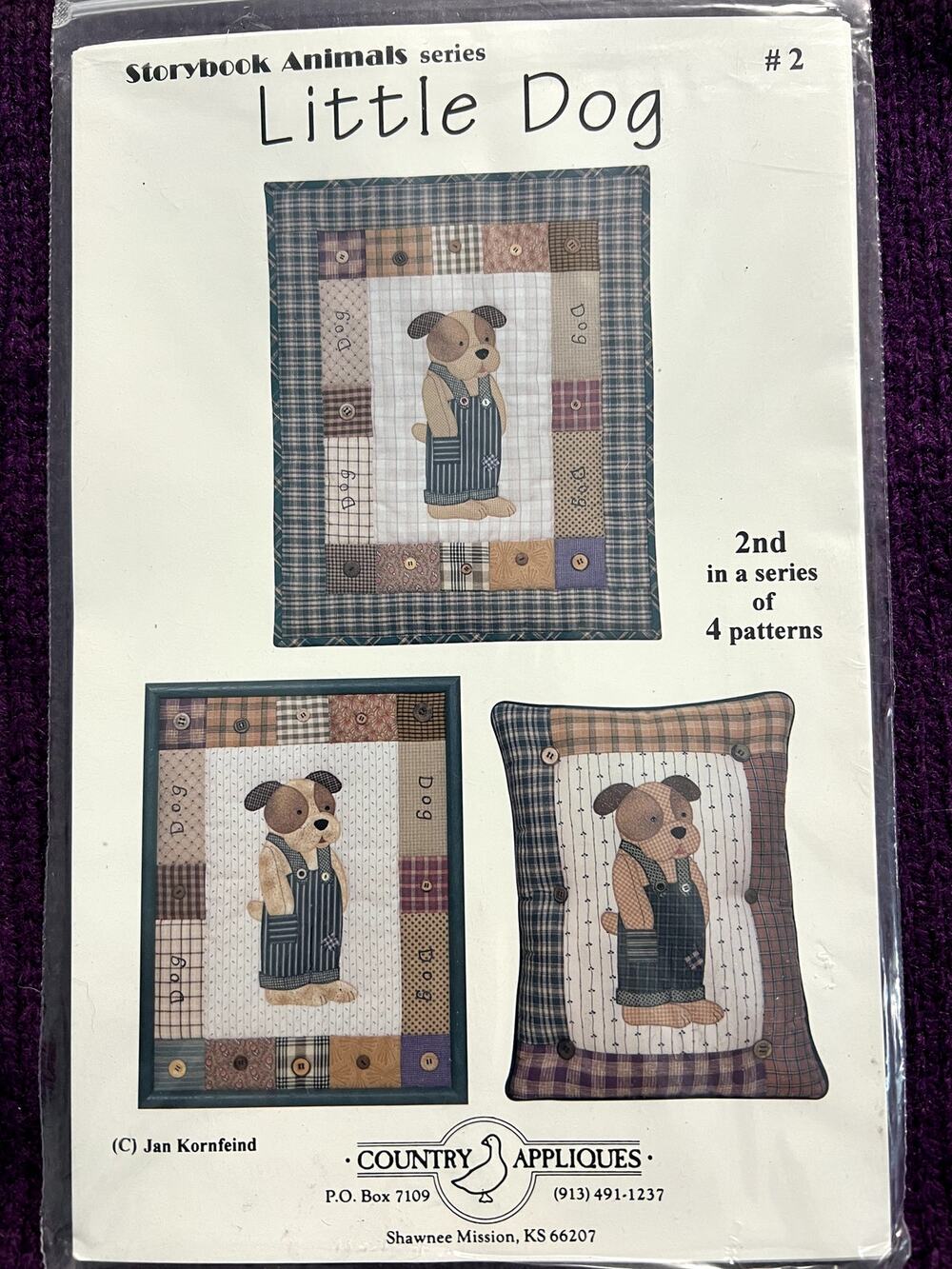 quilt pattern country appliques little Dog mini quilt pillow framed quilt